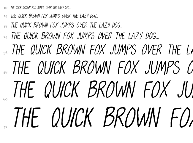 Oh Maria font waterfall